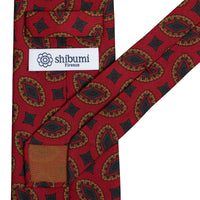Copper Madder Silk Tie - Cherry - Hand-Rolled