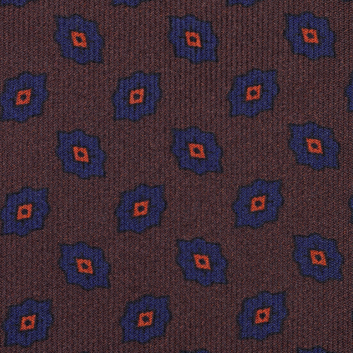 Ancient Madder Silk Tie - Brown - Hand-Rolled