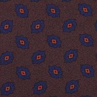 Ancient Madder Silk Tie - Brown - Hand-Rolled