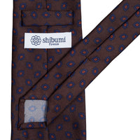 Ancient Madder Silk Tie - Brown - Hand-Rolled