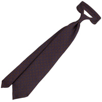 Ancient Madder Silk Tie - Brown - Hand-Rolled