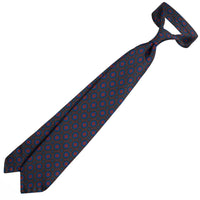 40oz Ancient Madder Silk Tie - Brown - Hand-Rolled