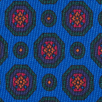 40oz Ancient Madder Silk Tie - Madder Blue - Hand-Rolled