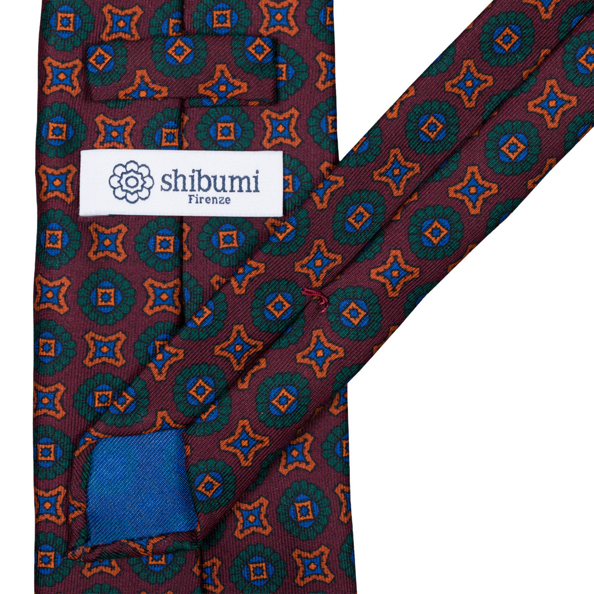 Ancient Madder Silk Tie - Burgundy - Hand-Rolled