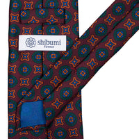 Ancient Madder Silk Tie - Burgundy - Hand-Rolled