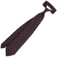 Ancient Madder Silk Tie - Burgundy - Hand-Rolled