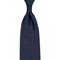 Ancient Madder Silk Tie - Brown - Hand-Rolled