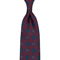Ancient Madder Silk Tie - Burgundy - Hand-Rolled