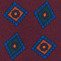 Ancient Madder Silk Tie - Burgundy - Hand-Rolled