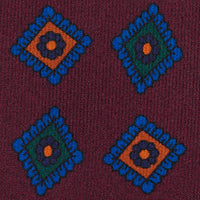 Ancient Madder Silk Tie - Burgundy - Hand-Rolled