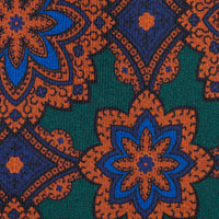 Ancient Madder Silk Tie - Forest Green - Hand-Rolled