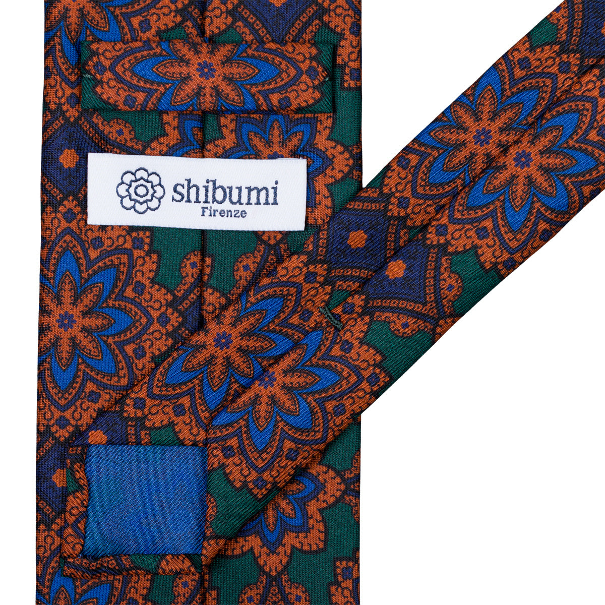 Ancient Madder Silk Tie - Forest Green - Hand-Rolled