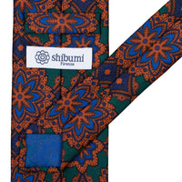 Ancient Madder Silk Tie - Forest Green - Hand-Rolled