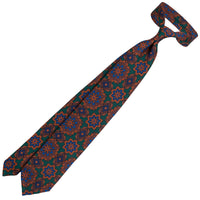 Ancient Madder Silk Tie - Forest Green - Hand-Rolled