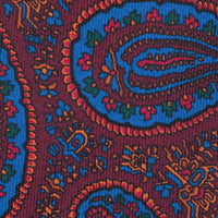 Ancient Madder Silk Tie - Burgundy - Hand-Rolled