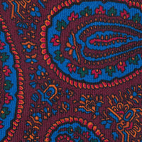 Ancient Madder Silk Tie - Burgundy - Hand-Rolled