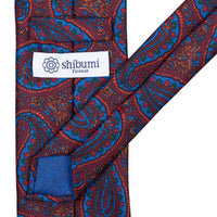 Ancient Madder Silk Tie - Burgundy - Hand-Rolled