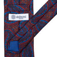 Ancient Madder Silk Tie - Burgundy - Hand-Rolled