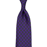 Ancient Madder Silk Tie - Purple - Hand-Rolled