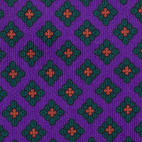 Ancient Madder Silk Tie - Purple - Hand-Rolled