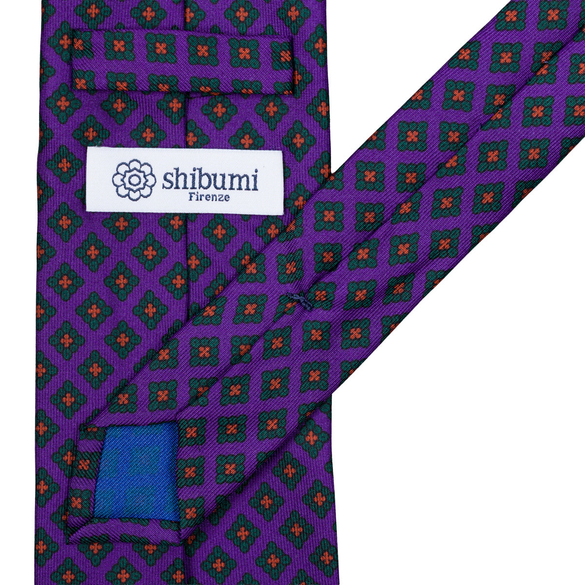 Ancient Madder Silk Tie - Purple - Hand-Rolled
