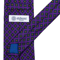 Ancient Madder Silk Tie - Purple - Hand-Rolled