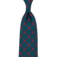 Ancient Madder Silk Tie - Forest - Hand-Rolled
