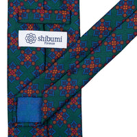Ancient Madder Silk Tie - Forest - Hand-Rolled