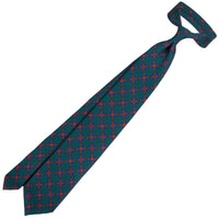 Ancient Madder Silk Tie - Forest - Hand-Rolled