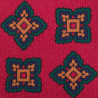 Ancient Madder Silk Tie - Cherry - Hand-Rolled