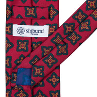 Ancient Madder Silk Tie - Cherry - Hand-Rolled
