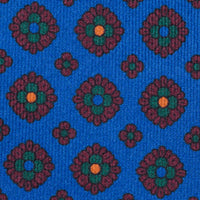 Ancient Madder Silk Tie - Madder Blue - Hand-Rolled