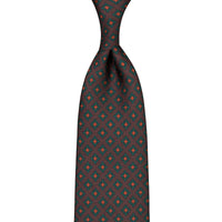 Ancient Madder Silk Tie - Brown - Hand-Rolled