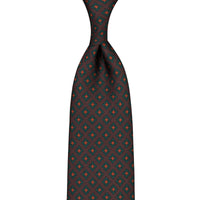 Ancient Madder Silk Tie - Brown - Hand-Rolled
