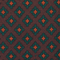 Ancient Madder Silk Tie - Brown - Hand-Rolled