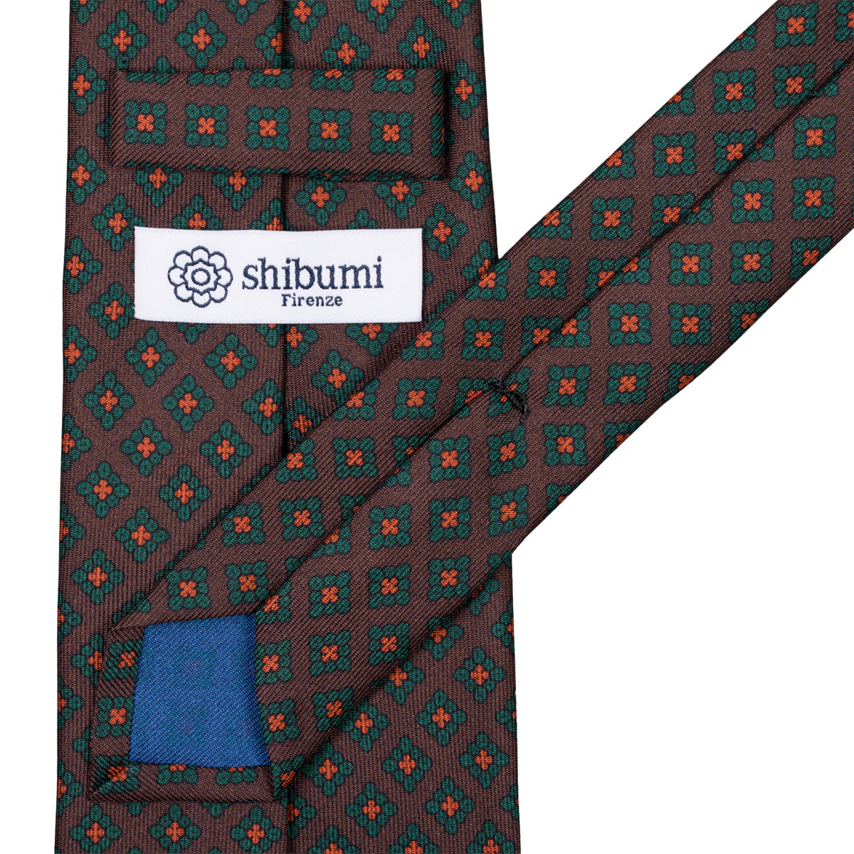 Ancient Madder Silk Tie - Brown - Hand-Rolled