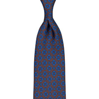 Ancient Madder Silk Tie - Brown - Hand-Rollled