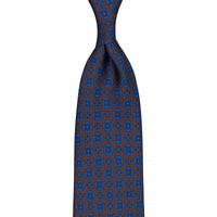 Ancient Madder Silk Tie - Brown - Hand-Rollled