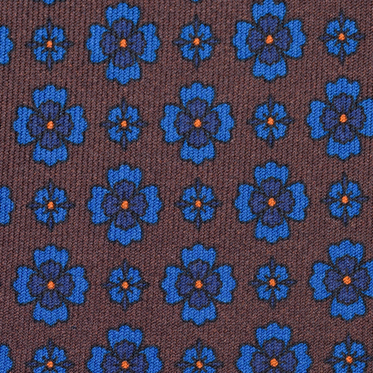 Ancient Madder Silk Tie - Brown - Hand-Rollled