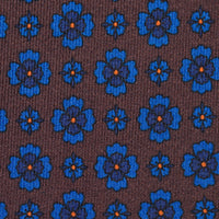 Ancient Madder Silk Tie - Brown - Hand-Rollled
