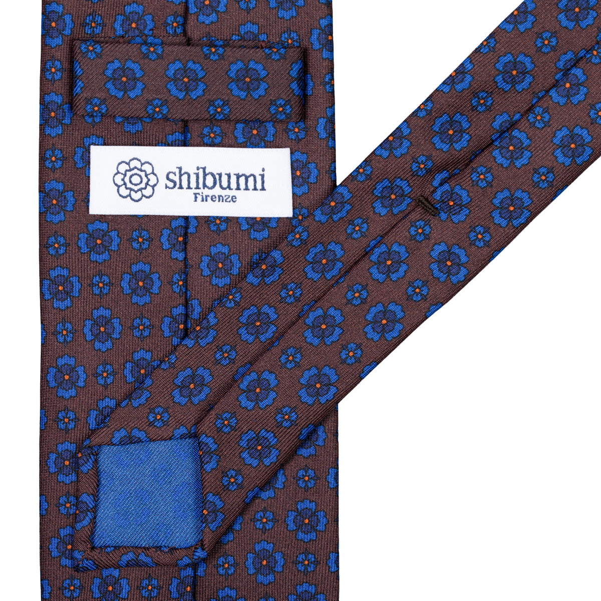 Ancient Madder Silk Tie - Brown - Hand-Rollled