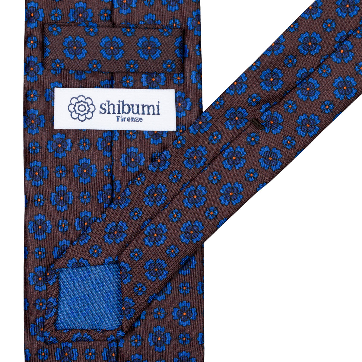 Ancient Madder Silk Tie - Brown - Hand-Rollled