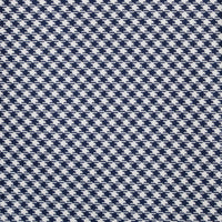 Houndstooth Silk Tie - Navy / White - Hand-Rolled