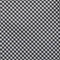 Houndstooth Silk Tie - Black / White - Hand-Rolled