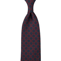 Ancient Madder Silk Tie - Burgundy - Hand-Rolled