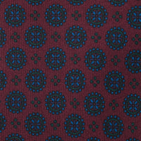 Ancient Madder Silk Tie - Burgundy - Hand-Rolled