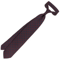 Ancient Madder Silk Tie - Burgundy - Hand-Rolled