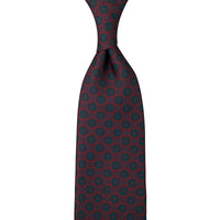 Ancient Madder Silk Tie - Burgundy - Hand-Rolled