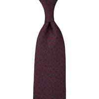 Ancient Madder Silk Tie - Burgundy - Hand-Rolled