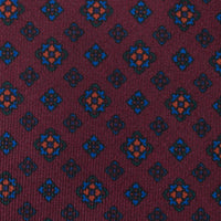 Ancient Madder Silk Tie - Burgundy - Hand-Rolled